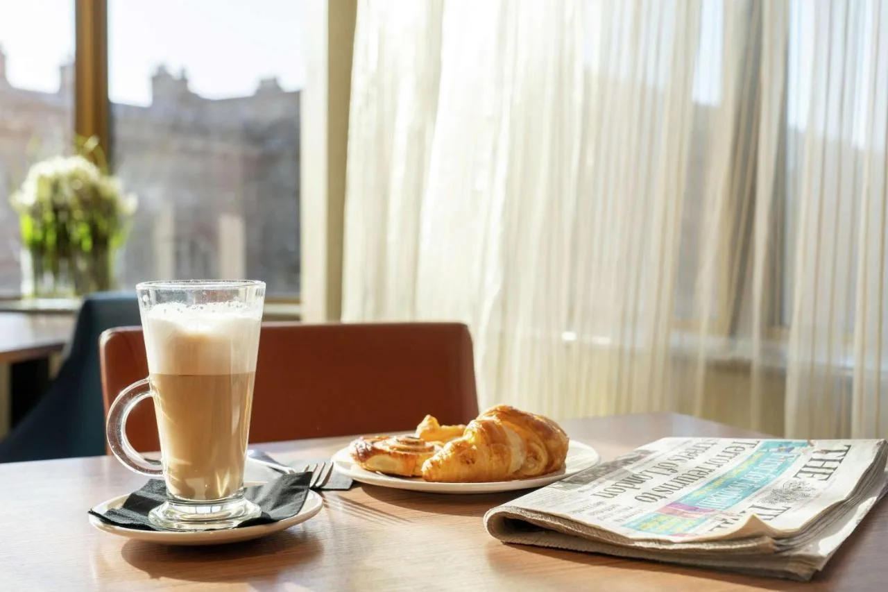 Coffee and croissants served at breakfast at Hampton by Hilton Newcastle